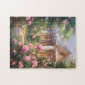 Puzzle Retraite de jardin rose (Horizontal)