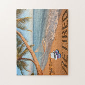 Puzzle Retraite Écrite dans le Sable Plage Tropicale de F (Vertical)