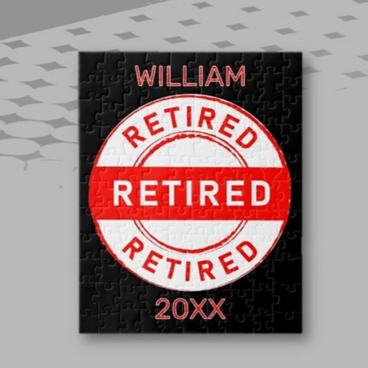 Puzzle Retraite Fun ! Cadeau de retraite personnalisé