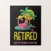 Puzzle Retraité Pas Mon Problème Plus De Flamant rose Gra (Vertical)