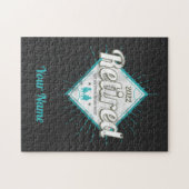 Puzzle Retraité Pas Mon Problème Plus Retraité Vintage (Horizontal)