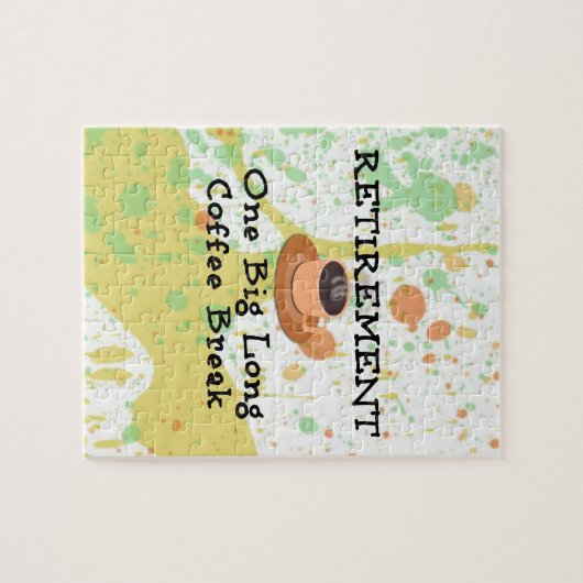 Puzzle Retraite : une grande pause café long (Horizontal)