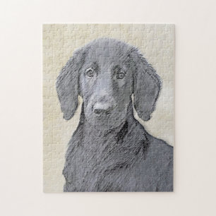 Puzzle Retriever à couche plate - Art original de chien