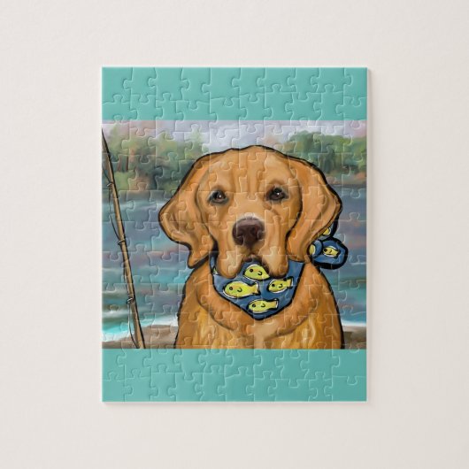 Puzzle Retriever doré (Vertical)