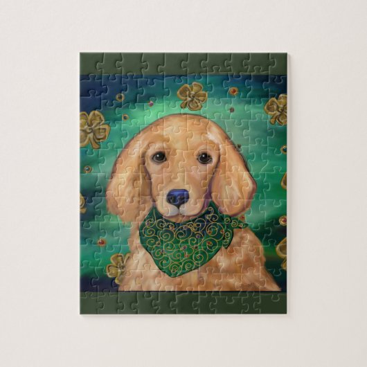 Puzzle Retriever doré (Vertical)