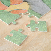 Puzzle Retriever du Labrador jaune et balles de tennis Pe (Côté)