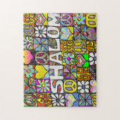 Puzzle Retro 60s Psychedelic Shalom LOVE (Vertical)