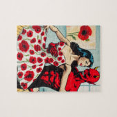 Puzzle Retro Art Devil Avec Ballet Dancer Robe Populaire (Horizontal)