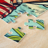 Puzzle Retro Beach Surf Comics (Côté)