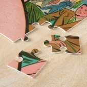 Puzzle Retro Bikini Girl Summer Comics (Côté)