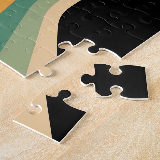 Puzzle Retro Camera with Rainbow Print (Côté)