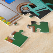 PUZZLE RETRO CAMPER PAYS ART COLORÉ (Côté)