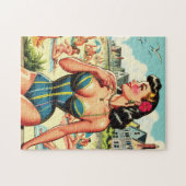 Puzzle Retro Classic Beach Pin Up (Horizontal)
