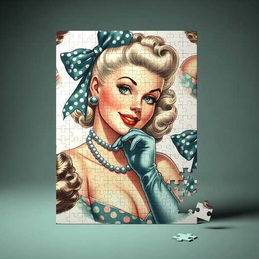 Puzzle Retro Cute Classic Pinup
