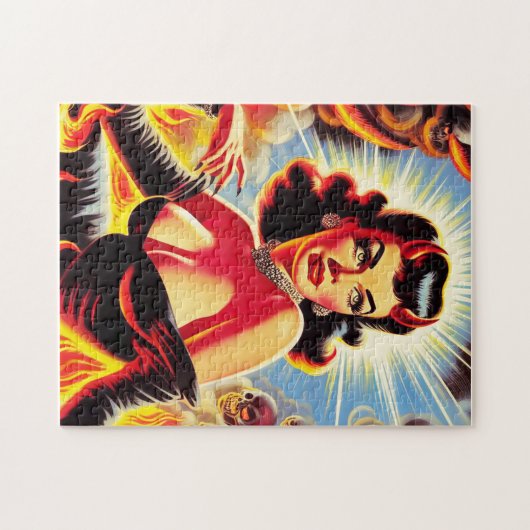 Puzzle Retro Devilish Pinup (Horizontal)