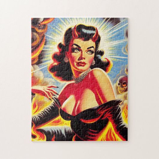 Puzzle Retro Devilish Pinup (Vertical)