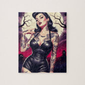 Puzzle Retro Gothic Girl (Vertical)