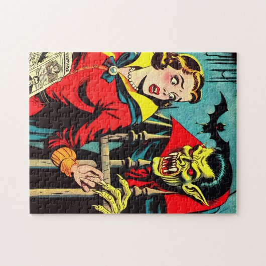Puzzle Retro Horror Vampire Comics (Horizontal)