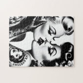 Puzzle Retro Kissing Pin-ups (Horizontal)