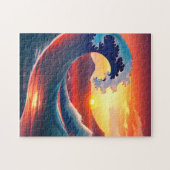 Puzzle Rétro La Grande Vague au large (Horizontal)