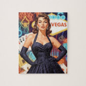 Puzzle Rétro Las Vegas Pin-up (Vertical)