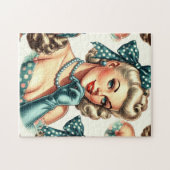 Puzzle Rétro Mignon Classique Pin-Up (Horizontal)