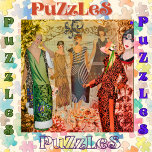 Puzzle Retro Mode Ladies<br><div class="desc">Puzzle avec scène rétro de femmes de mode vintages. Une multitude de couleurs,  motif,  le design collage inspiré. Idéal pour les amateurs de puzzles,  parfait aussi pour les cadeaux (journée des mères,  grand-mères,  anniversaires,  amis) nous avons plusieurs puzzles "vintage/rétro" unique et amusant pour ces jours pluvieux.</div>