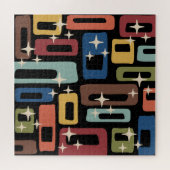 Puzzle Rétro Moderne Abstrait du Milieu du Siècle (Horizontal)