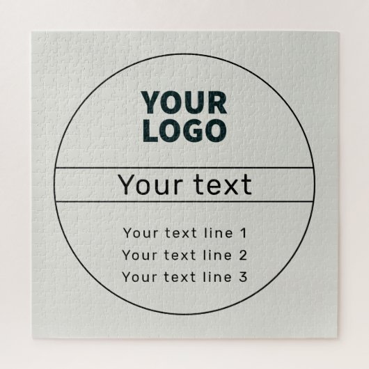 Puzzle Rétro-Moderne ajoutez votre propre texte (Vertical)