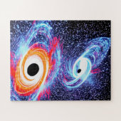 Puzzle Retro Orange Rouge Bleu classique Ciel nuit dans l (Horizontal)