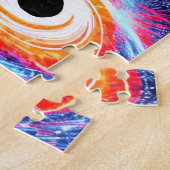 Puzzle Retro Orange Rouge Galaxy Sky Night dans l'espace (Côté)