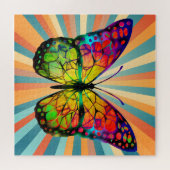 PUZZLE RÉTRO PAPILLON ABSTRAIT VINTAGE (Horizontal)