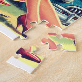 Puzzle Retro Pilot Pin-up (Côté)