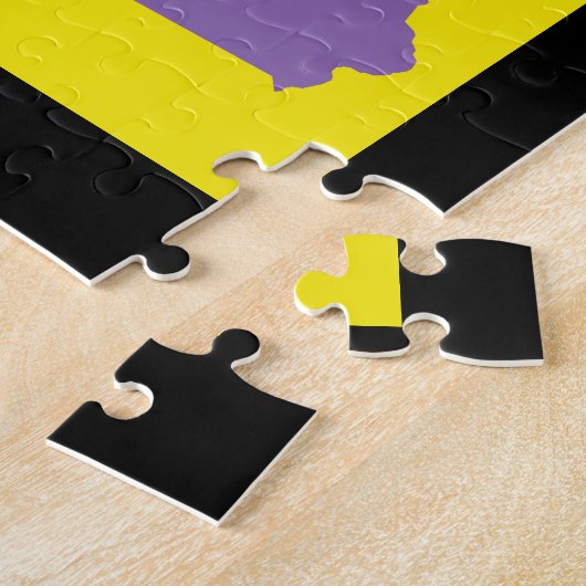 Puzzle Retro Pop Art Iowa Motif (Côté)