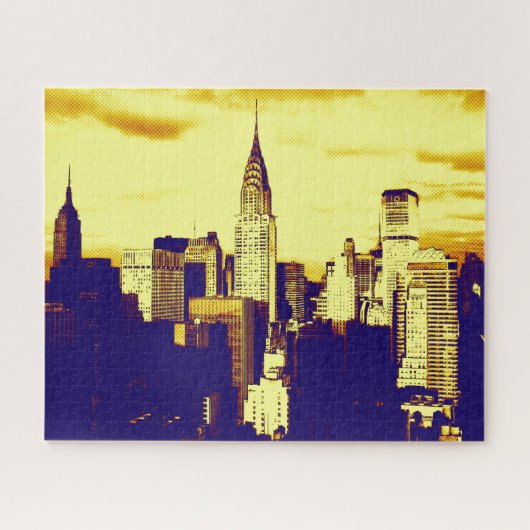Puzzle Retro Pop Art New York (Horizontal)