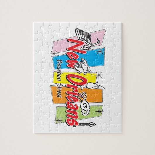 Puzzle Rétro regard de la Nouvelle-Orléans (Vertical)