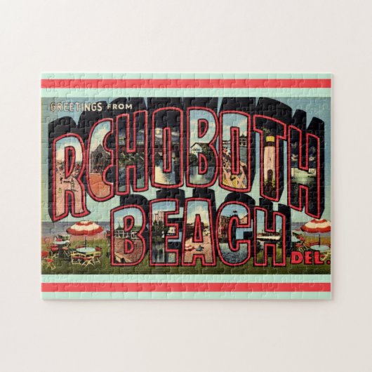 Puzzle Rétro Rehoboth Beach 11x14 (Horizontal)