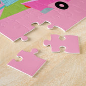 Puzzle Retro rose Palm Springs (Côté)