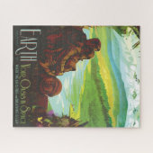 Puzzle Retro Space Travel Poster-Une mission de science d (Horizontal)