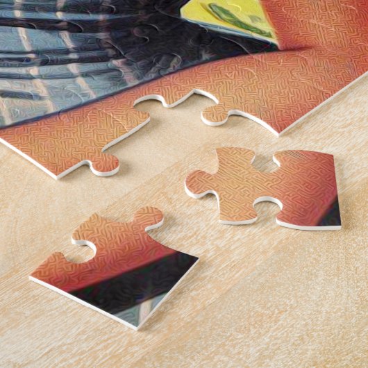 Puzzle Retro Tropical Summer Pin up (Côté)