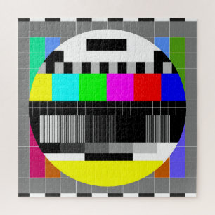 Puzzle Retro TV pas d'illustration de signal.