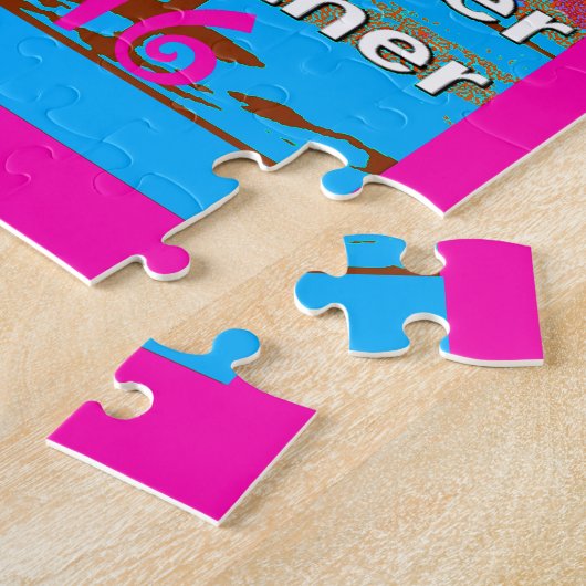 Puzzle Retro USA Stronger Together Abstrait Art Print (Côté)