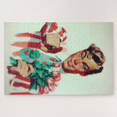 Puzzle Retro Valentine Flirty Guy (Horizontal)