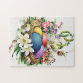 Puzzle Rétro vintage Pâques (Horizontal)