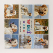 Puzzle Retro Vous M'Avez Eu WOOF Custom 8 Photo Collage C (Horizontal)