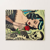 Puzzle Retro Witch Vampire Girl Horror Comics (Horizontal)