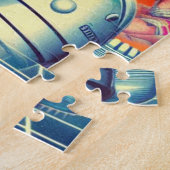 Puzzle Rétrofuturisme Science-Fiction Femme (Côté)