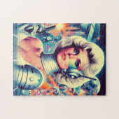 Puzzle Rétrofuturisme Science-Fiction Femme (Horizontal)