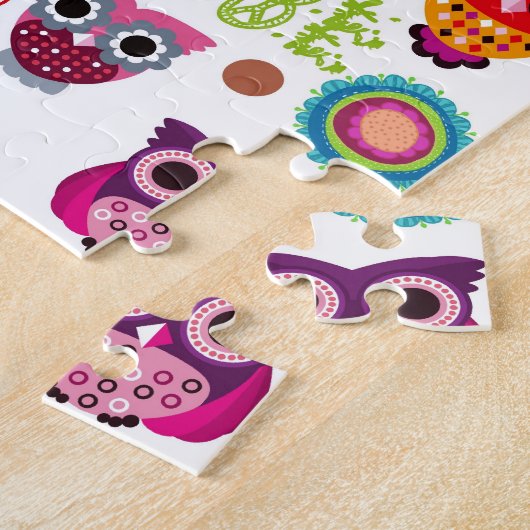 Puzzle Rétros hiboux (Côté)