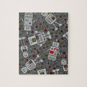 Puzzle Rétros robots